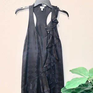 Cache silk black shift dress, Size 6